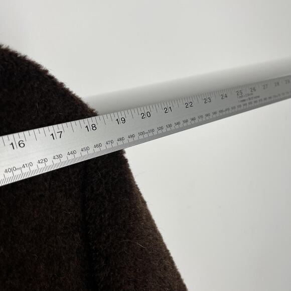 Nicole Farhi Coat Womens 6 Alpaca Wool Mohair Blend Double Breasted Made Italy - Picture 8 of 14